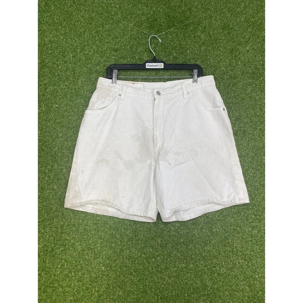 Levis Jean Shorts Mens 32 32x7 Denim Jorts 550 Baggy Loose Orange Tab Skater
